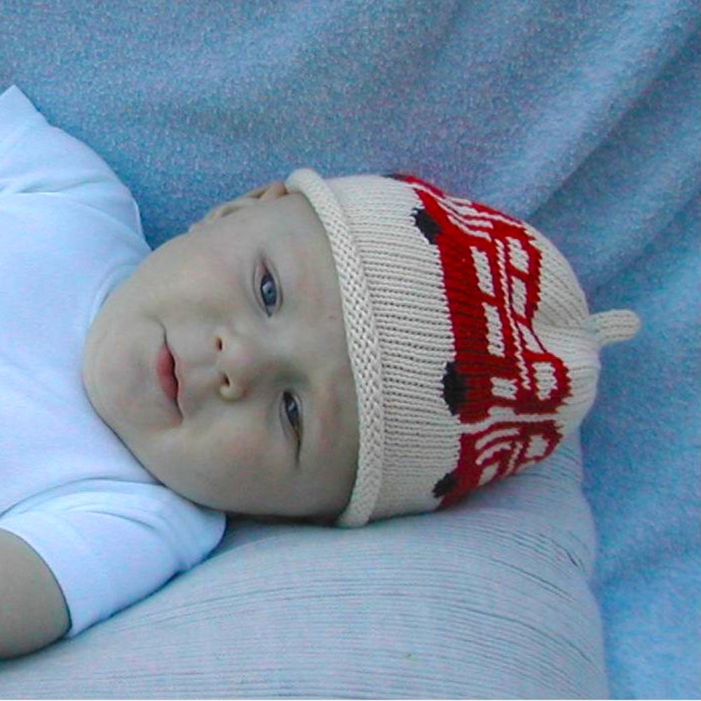 Merry Berries London Bus Baby Hat